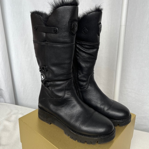 Rudsak (38/8.5) leather winter boots, with rubber icy-weather soles, EUC. - Picture 1 of 16